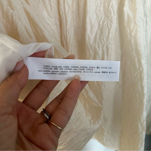 Zara Voluminous Jacquard White Dress - Picture 7 of 9